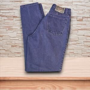 Express No 4 EXP Jeans High Waist Purple Size 7/8 100% Cotton EUC